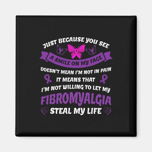 Fibromyalgie Bewusstsein - Fibromyalgie Schmerzen Magnet (Vorne)