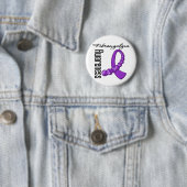 Fibromyalgie Bewusstsein Gemstone Ribbon Button (Beispiel)
