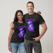 Fibromyalgie Bewusstsein Katze Apparel T-Shirt (Unisex)