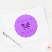 Fibromyalgie Bewusstsein Lila Butterfly Stickers (Umschlag)