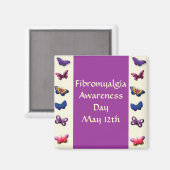 Fibromyalgie Bewusstsein... Magnet (Vorderseite/Rückseite)
