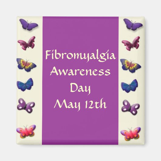 Fibromyalgie Bewusstsein... Magnet (Vorne)
