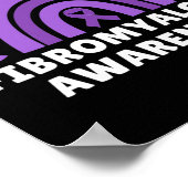 Fibromyalgie Bewusstsein Männer Frauen Niedlich Ra Poster (Ecke)