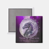 Fibromyalgie Bewusstsein Mythische Kraft Drache Magnet (Vorderseite/Rückseite)