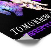 Fibromyalgie Bewusstsein Niemand geht morgen allei Poster (Ecke)