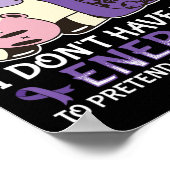 Fibromyalgie Bewusstsein Poster (Ecke)