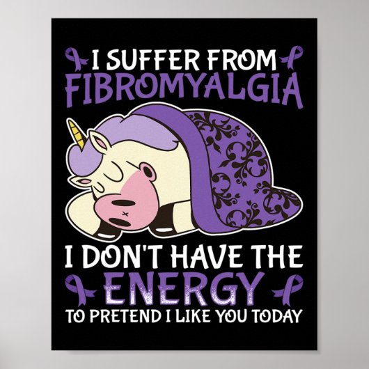 Fibromyalgie Bewusstsein Poster (Vorne)