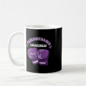 Fibromyalgie Bewusstsein Ribbon Boxhandschuhe Fibr Kaffeetasse (Links)