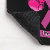 Fibromyalgie Bewusstsein Ribbon Boxhandschuhe Fibr Mousepad (Ecke)