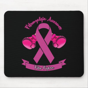 Fibromyalgie Bewusstsein Ribbon Boxhandschuhe Fibr Mousepad