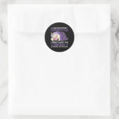 Fibromyalgie Bewusstsein Runder Aufkleber (Tasche)
