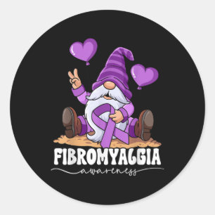 Fibromyalgie Bewusstsein Runder Aufkleber