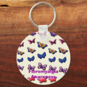 Fibromyalgie Bewusstsein Schlüsselanhänger (Vorderseite)