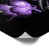 Fibromyalgie Bewusstsein Tag Krieger Überlebender  Poster (Ecke)