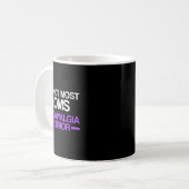 Fibromyalgie Bewusstsein Überlebende Mamas Krieger Kaffeetasse (Vorderseite Links)