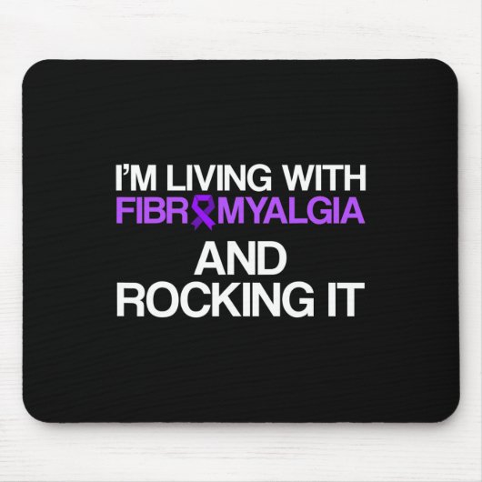 Fibromyalgie Bewusstsein Überlebender Lebenskriege Mousepad (Vorne)