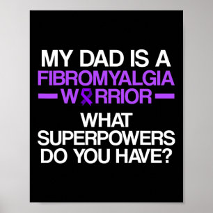Fibromyalgie Bewusstsein Überlebender Vater Kriege Poster