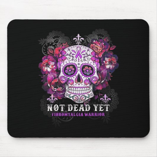 Fibromyalgie Bewusstsein Zucker Schädel noch nicht Mousepad (Vorne)