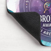 Fibromyalgie-Bewusstseins-Schmetterlingsband Mousepad (Ecke)