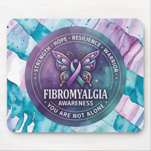 Fibromyalgie-Bewusstseins-Schmetterlingsband Mousepad