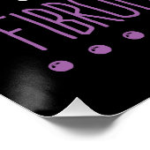 Fibromyalgie Bewusstseinsbildung Krieger Fake gut  Poster (Ecke)