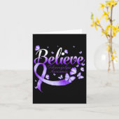 Fibromyalgie Bewusstseinsbildung Schmetterling 1 Karte (Gelbe Blume)