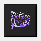 Fibromyalgie Bewusstseinsbildung Schmetterling 1 Magnet (Vorne)