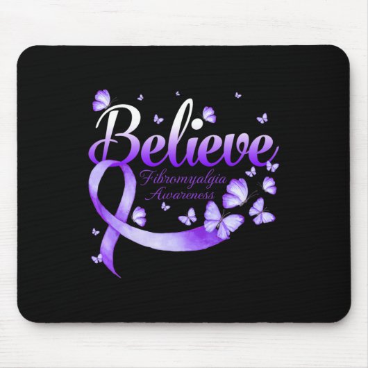 Fibromyalgie Bewusstseinsbildung Schmetterling 1 Mousepad (Vorne)