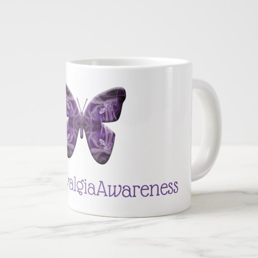 Fibromyalgie Bewusstseinsstörung (1700 - FMA) Jumbo-Tasse (Vorderseite Rechts)