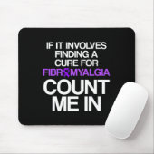 Fibromyalgie Bewusstseinsüberlebende Person Suche Mousepad (Mit Mouse)