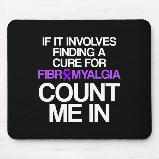 Fibromyalgie Bewusstseinsüberlebende Person Suche Mousepad (Vorne)