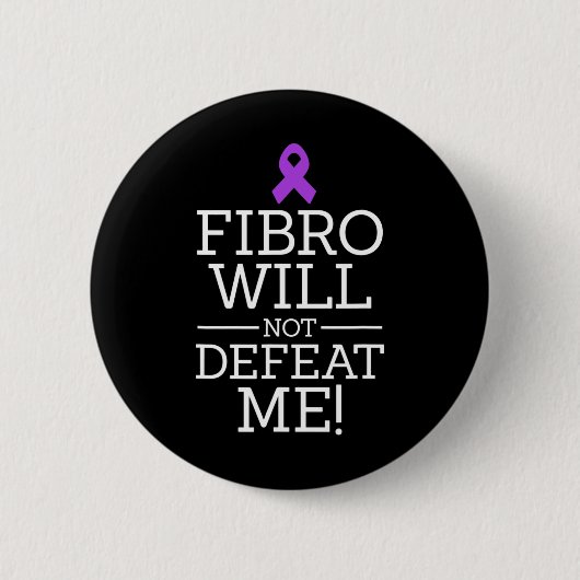Fibromyalgie-Bewusstseinswarter Fibro wird nicht s Button (Vorderseite)