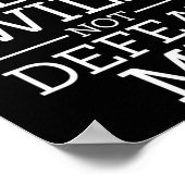Fibromyalgie-Bewusstseinswarter Fibro wird nicht s Poster (Ecke)
