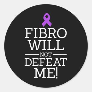 Fibromyalgie-Bewusstseinswarter Fibro wird nicht s Runder Aufkleber