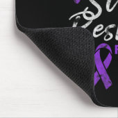 Fibromyalgie Brave Strong Resilient Fibro Awarenes Mousepad (Ecke)
