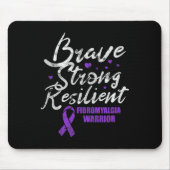 Fibromyalgie Brave Strong Resilient Fibro Awarenes Mousepad (Vorne)