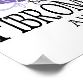 Fibromyalgie Butterfly Poster (Ecke)