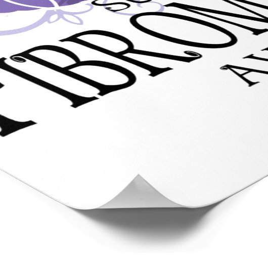 Fibromyalgie Butterfly Poster (Ecke)