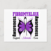 Fibromyalgie Butterfly Postkarte (Vorderseite)