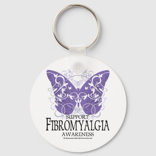 Fibromyalgie Butterfly Schlüsselanhänger (Vorderseite)