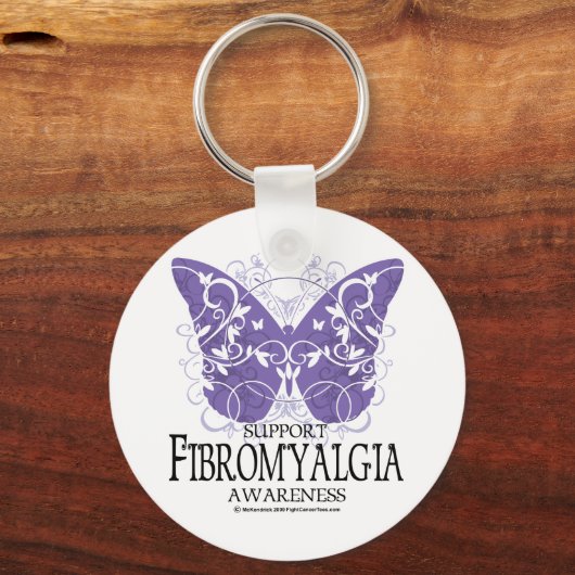Fibromyalgie Butterfly Schlüsselanhänger (Vorderseite)