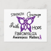 Fibromyalgie Celtic Butterfly 3 Postkarte (Vorderseite)