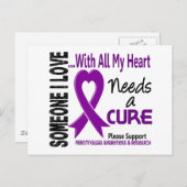 Fibromyalgie erfordert eine Heilung 3 Postkarte (Vorne/Hinten)