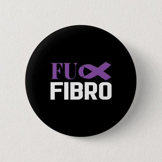 Fibromyalgie Fibro Bewusstseins Kämpfer 1 Button (Vorderseite)