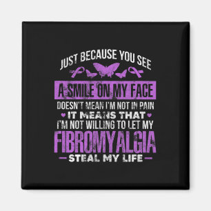 Fibromyalgie Fibro Warrior Lila Ribbon Butterfly Magnet