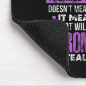 Fibromyalgie Fibro Warrior Lila Ribbon Butterfly Mousepad (Ecke)