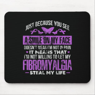 Fibromyalgie Fibro Warrior Lila Ribbon Butterfly Mousepad