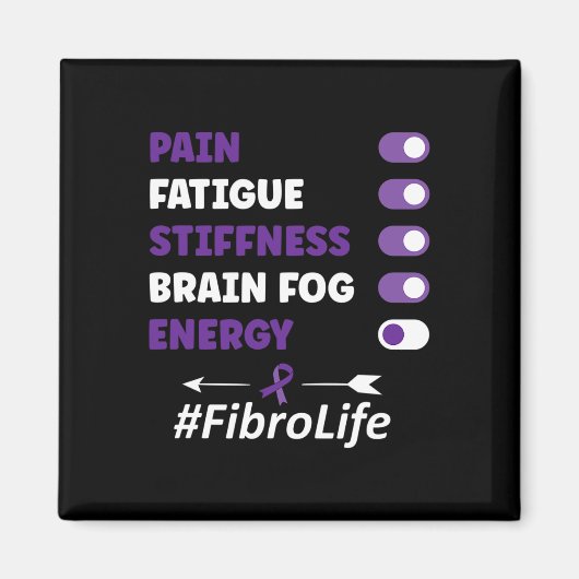 Fibromyalgie Fibromyalgie Bewusstsein Magnet (Vorne)