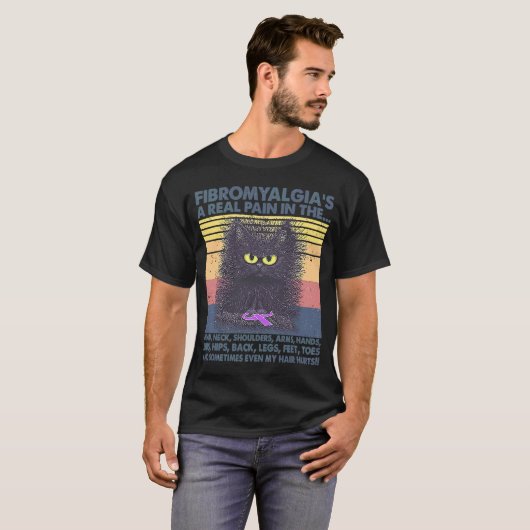 Fibromyalgie ist ein echter Schmerz im Kopfneck T-Shirt (Vorne ganz)