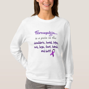 Fibromyalgie ist ein Schmerz im ... Lila Band T-Shirt